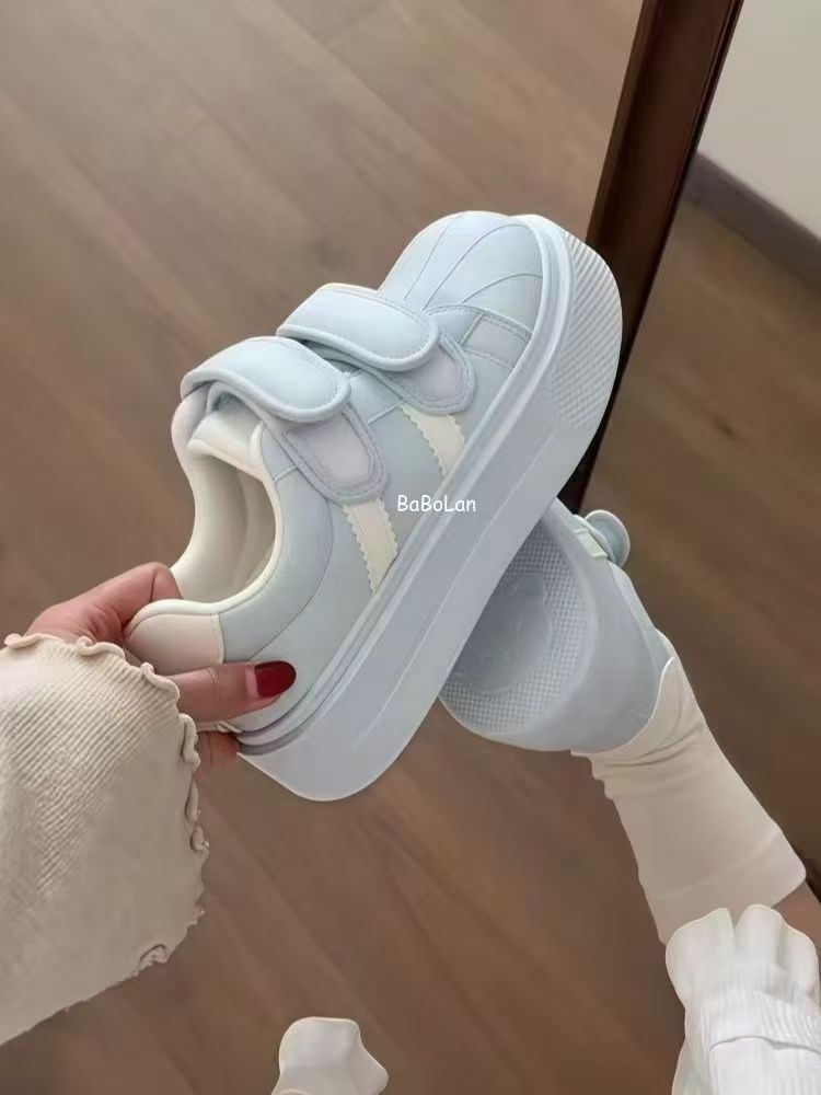 贝克头ins厚底板鞋女款2026新...