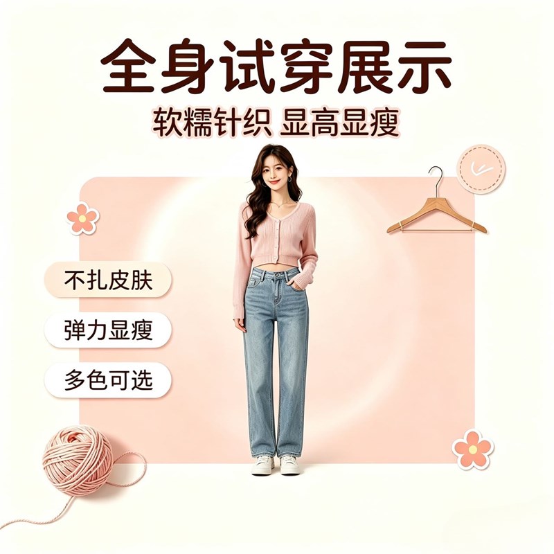 女春秋季2026新款休闲百搭针织衫