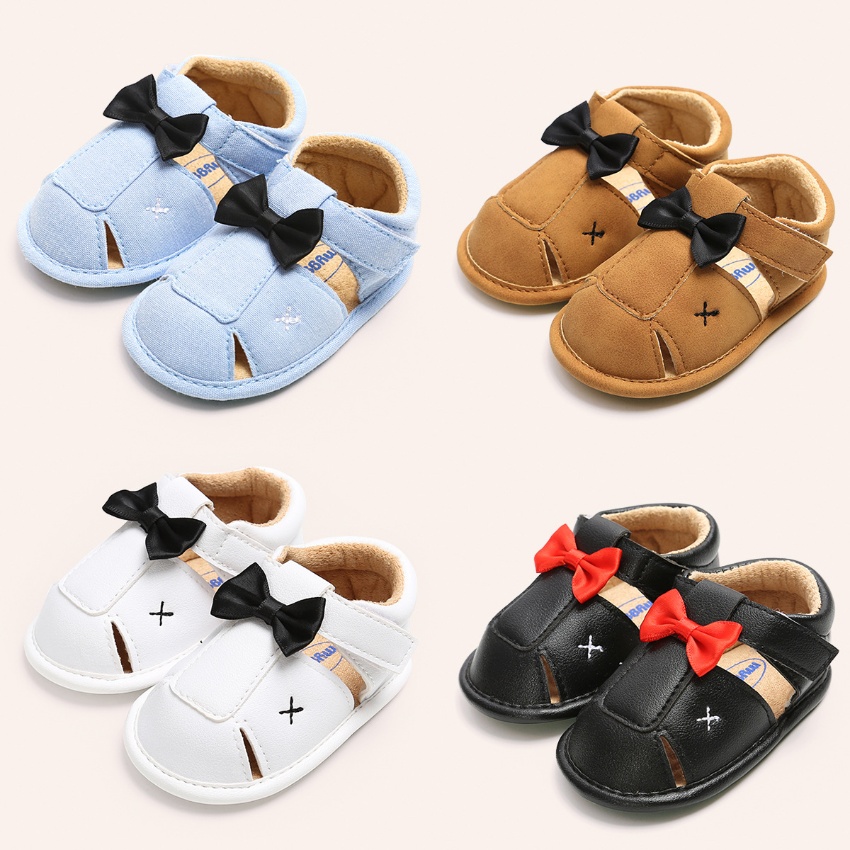 春夏0-1岁小蝴蝶结婴儿凉鞋宝宝鞋...