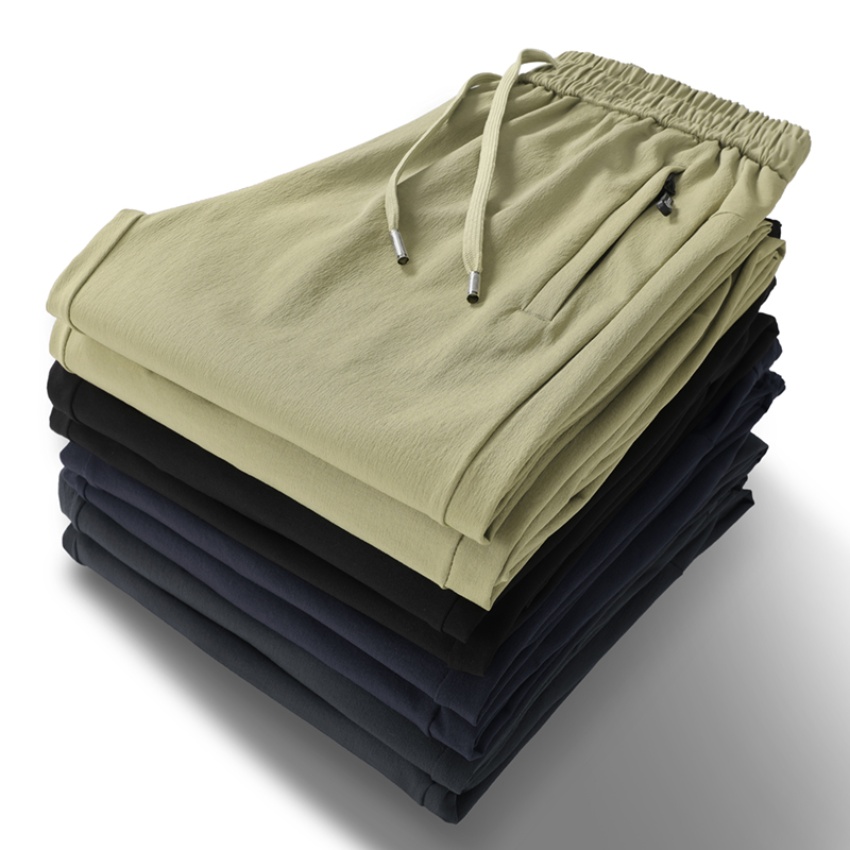 【L-7XL】高端锦纶男裤春秋款弹...